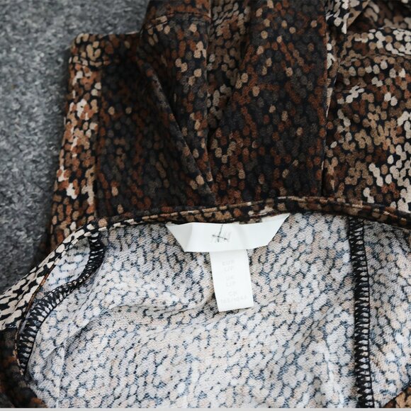 Glam  Brown Color Animal Print Dress Mini Dress Slim Fit - Perfect Party Outfit - Picture 4 of 5